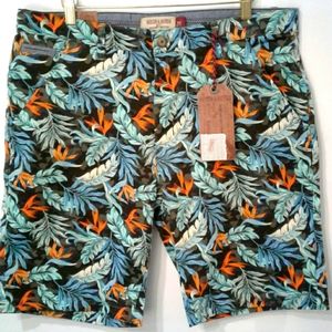 Hudson & Barrow Printed Shorts sz 34 NWT